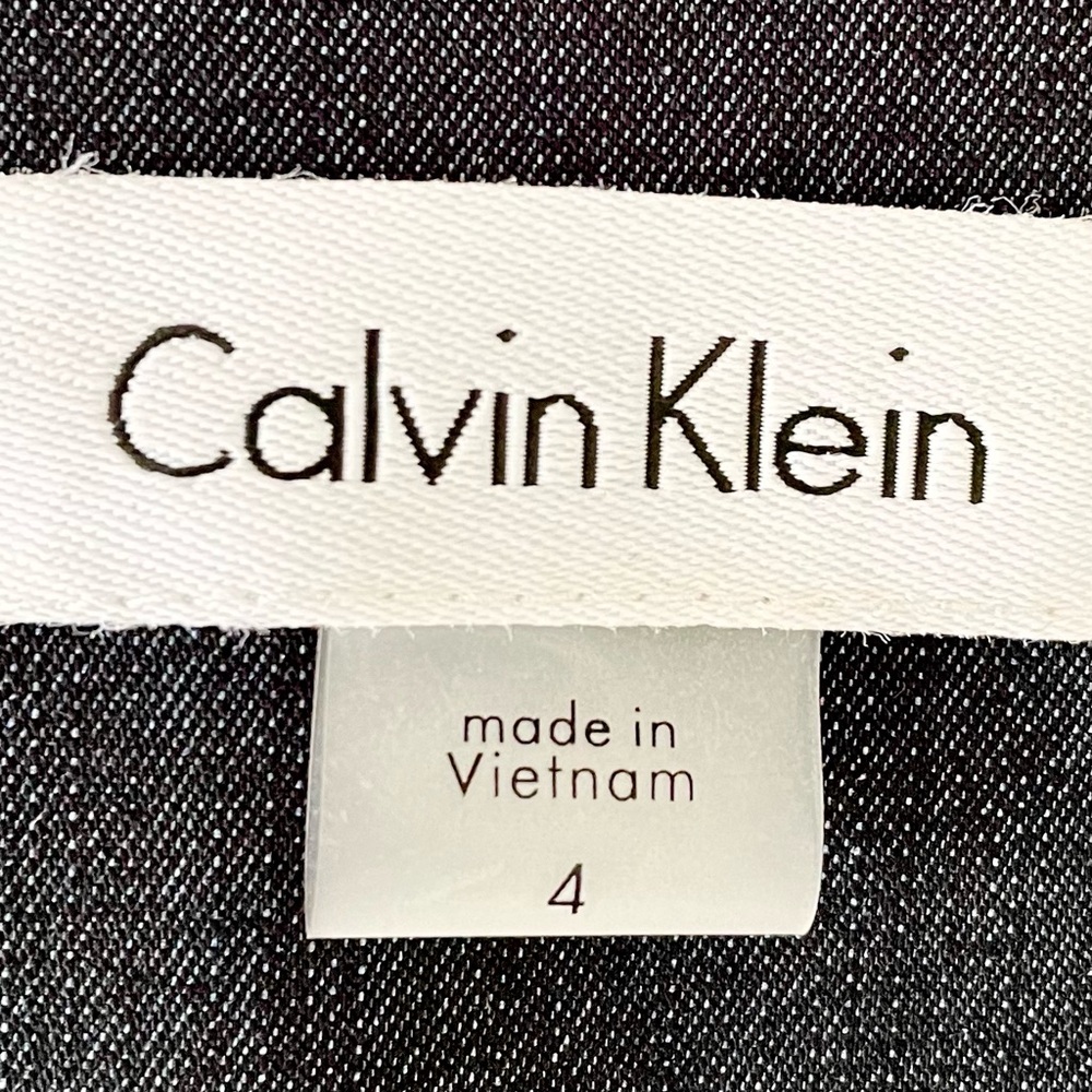 Calvin Cline Ruched Dress with Cap Sleeve, Size 4, Dark Gray Heather - Picture 7 of 9